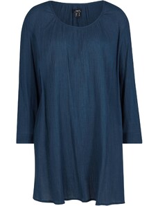 bonprix Dlhá bavlnená tunika s 7/8-rukávom, z udržateľnej bavlny, farba modrá, rozm. 38