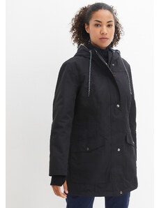 bonprix 3 v 1 bunda dlhá bunda z recyklovaného polyesteru, farba čierna