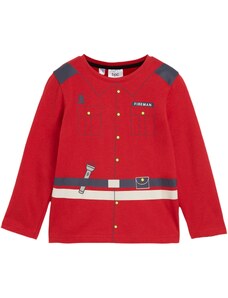 bonprix Tričko s dlhým rukávom z bio bavlny, farba červená