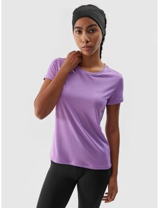 4F Dámske rýchloschnúce bežecké tričko - fialové