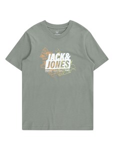 Jack & Jones Junior Tričko žltá / kaki / oranžová / biela