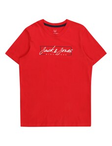 Jack & Jones Junior Tričko 'ZURI' červená / čierna / biela