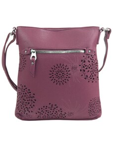BELLA BELLY Crossbody dámska kabelka v kvetovanom dizajne pastelovo fialová 5432-BB