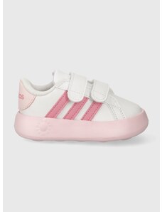 Detské tenisky adidas GRAND COURT 2.0 CF I ružová farba