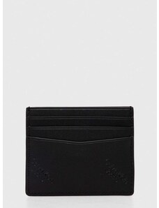 Kožené puzdro na karty Calvin Klein Jeans čierna farba,K50K511817