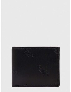 Kožená peňaženka Calvin Klein Jeans pánsky,čierna farba,K50K511818