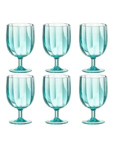 Sada pohárov na víno J-Line Glass Plastic 6-pak