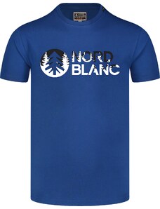 Nordblanc Modré pánske bavlnené tričko SHADOWING