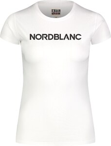 Nordblanc Biele dámske bavlnené tričko PALETTE