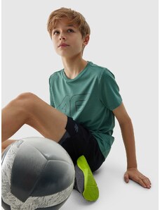 4F Chlapčenské rýchloschnúce športové tričko - zelené