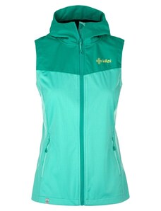 Women's softshell vest Kilpi CORTINA-W turquoise