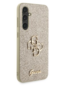 Samsung Galaxy S23 FE Guess PU Fixed Glitter 4G Metal Logo Case zlatá GUHCS23FEHG4SGD