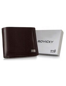 Klasická, elegantná pánska peňaženka z prírodnej kože - Rovicky