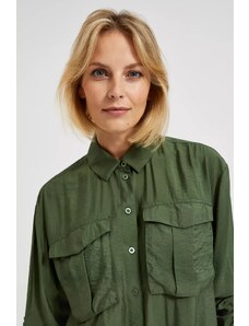 Moodo Green khaki women's shirt