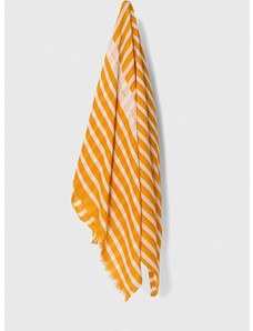 Šál Tommy Hilfiger dámsky, oranžová farba, vzorovaný, AW0AW16031