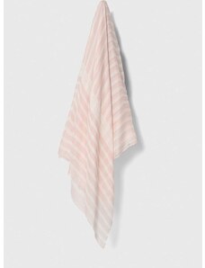 Šál Tommy Hilfiger dámsky, ružová farba, vzorovaný, AW0AW16031
