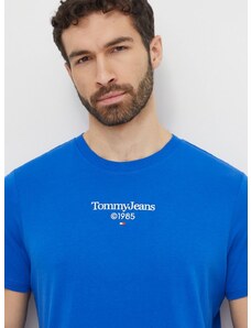 Bavlnené tričko Tommy Jeans pánsky,s potlačou,DM0DM18569