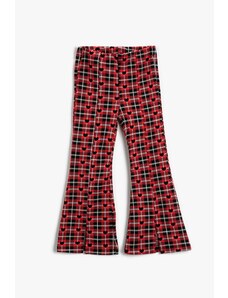 Koton Girl Červené Kockované džínsy