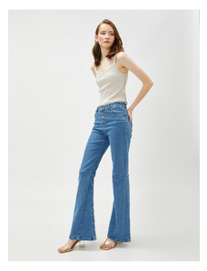 Koton Džínsové nohavice s vysokým pásom - Victoria Slim Jean