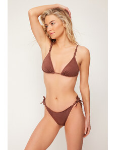 Trendyol Brown Accessory Brazilian Bikini Bottom