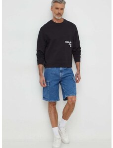 Rifľové krátke nohavice Calvin Klein Jeans pánske,J30J324877