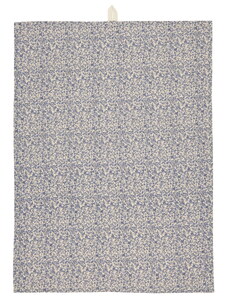 IB LAURSEN Bavlnená utierka Leonora/Blue Flower 50 x 70 cm