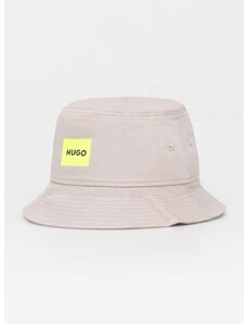 Bavlnený klobúk HUGO šedá farba,bavlnený,50514748