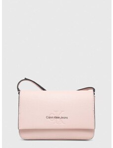 Kabelka Calvin Klein Jeans ružová farba, K60K611965