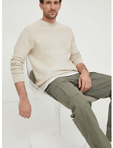 Bavlnený sveter G-Star Raw béžová farba, tenký