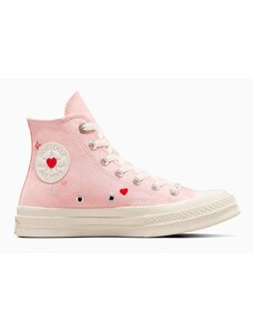 Tenisky Converse Chuck 70 Y2K Heart ružová farba, A09113C