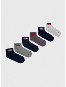 Ponožky Levi's 6-pak šedá farba