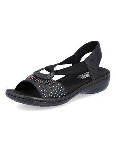 Dámske sandále RIEKER 60880-00 čierna S4