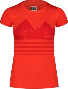 Nordblanc Oranžové dámske bavlnené tričko DESIGN