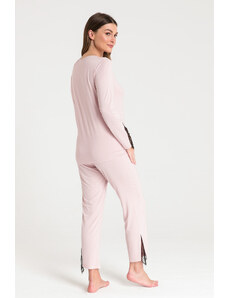 Dámsky pyžamový top LA072 Powder Pink - LaLupa
