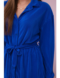 K-Fashion Súprava skladaná košeľa + nohavice chrpová modrá