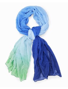 Dámský šátek DESIGUAL 24SAWA30 5020 FOU_FLOW RECTANGLE 5020 BLUE