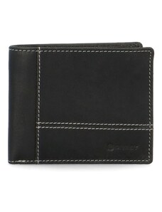 Pánska kožená peňaženka čierna - Diviley Goofry čierna