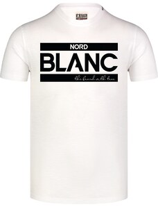 Nordblanc Biele pánske bavlnené tričko BLANC