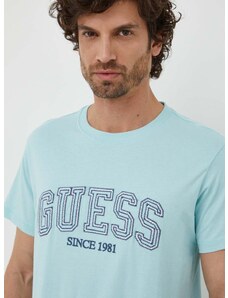 Bavlnené tričko Guess pánsky, s nášivkou, M4GI62 I3Z14
