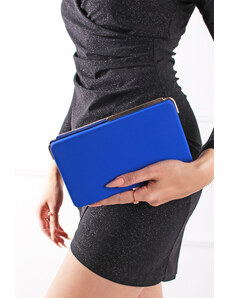 Paris Style Modrá spoločenská clutch kabelka Queeny
