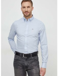 Bavlnená košeľa Gant pánska, slim, s golierom button-down