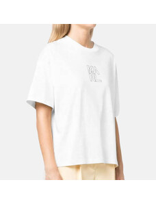 Dámské bílé triko Karl Lagerfeld 55697