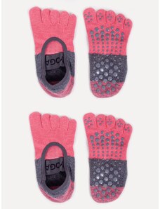 Yoclub Unisex's Socks For Yoga 2-Pack SKS-0020U-AA2A