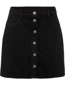bonprix Strečová džínsová sukňa, farba čierna, rozm. 42