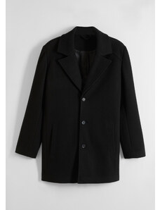 bonprix Krátky kabát s vlnou, farba čierna, rozm. 54