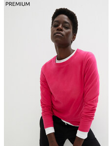 bonprix Tričko Essential s dlhým rukávom v Slim Fit, bezšvíkové, farba ružová