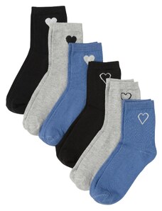 bonprix Ponožky (6ks v balení) s bio bavlnou, farba čierna