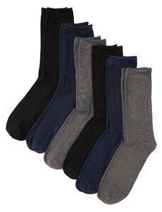 bonprix Ponožky (6 ks) s bio bavlnou, farba čierna, rozm. 39-42