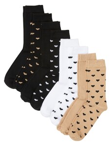 bonprix Ponožky (8 ks) s bio bavlnou, farba čierna, rozm. 35-38