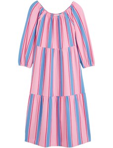 bonprix Dievčenské džersejové šaty s bio bavlnou, farba ružová